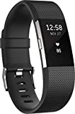 Fitbit Standard Charge 2 Unisex Armband Zur Herzfrequenz Und Fitnessaufzeichnung, Schwarz, S, FB407SBKS-EU